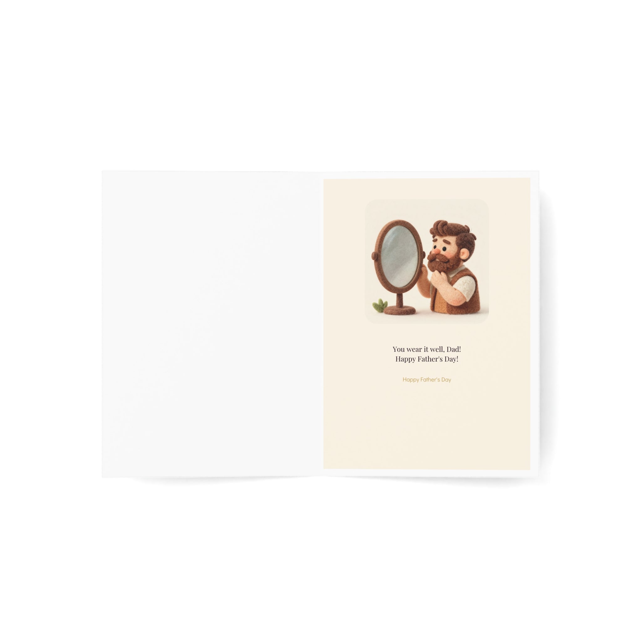 Father's Day card - Bones and Beards (1 pc)