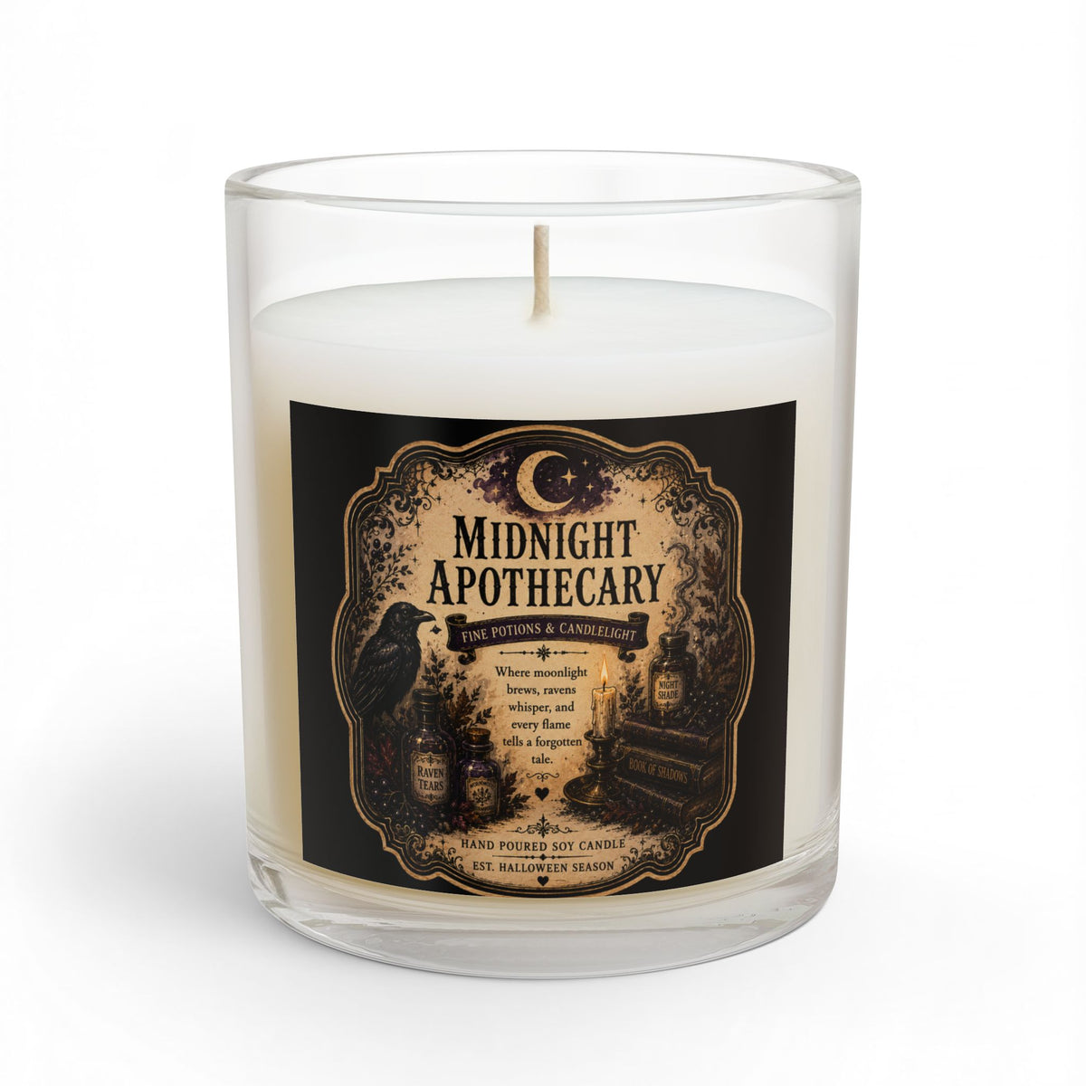 Midnight Apothecary Candle | 11 oz Scented Glass Candle