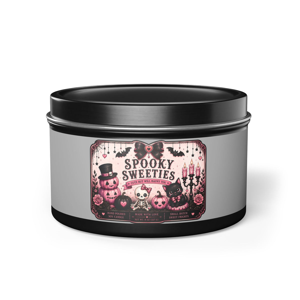 Spooky Sweeties Candle #3 | 8 oz Scented Tin Candle