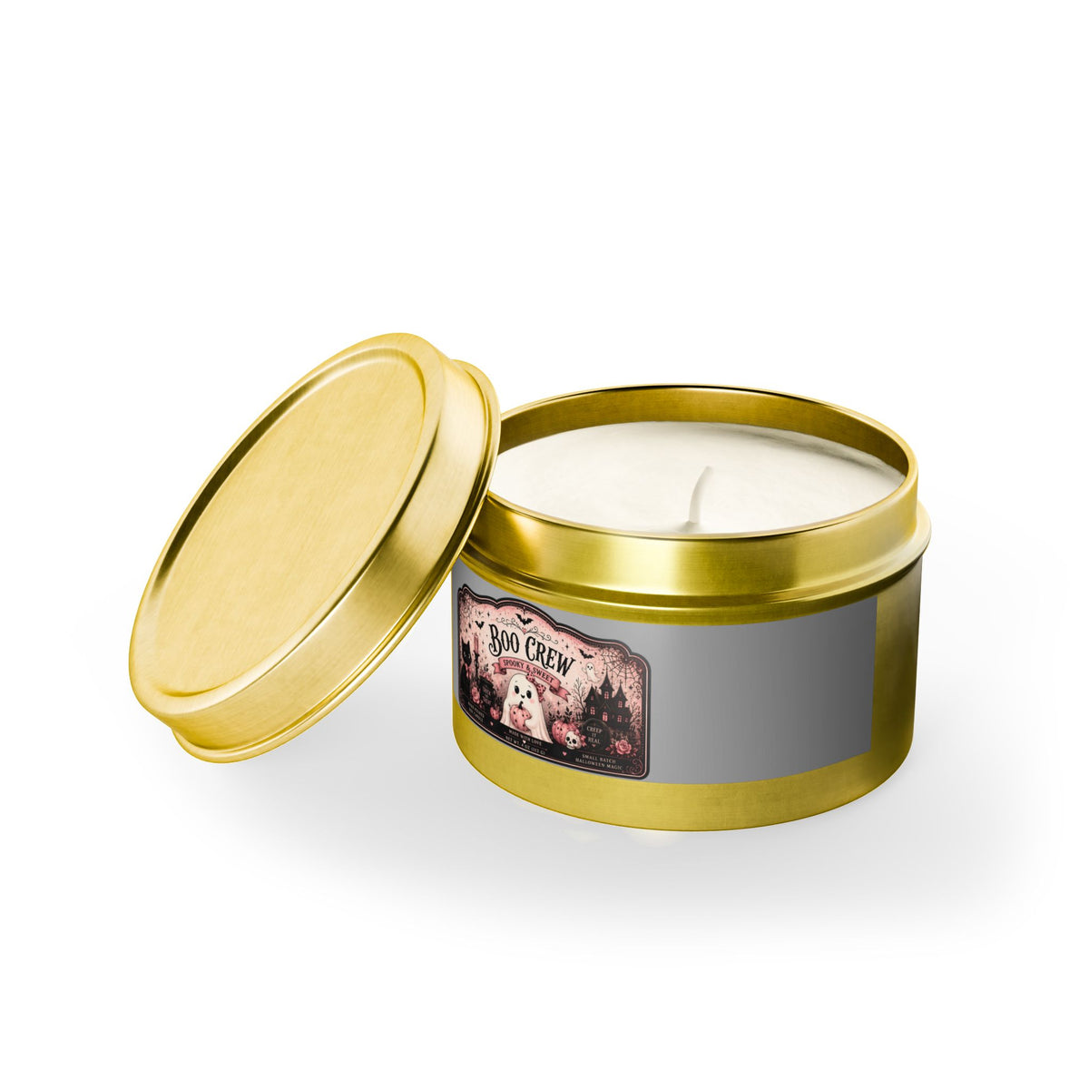 Boo Crew Candle — 4 oz Scented Tin Candle