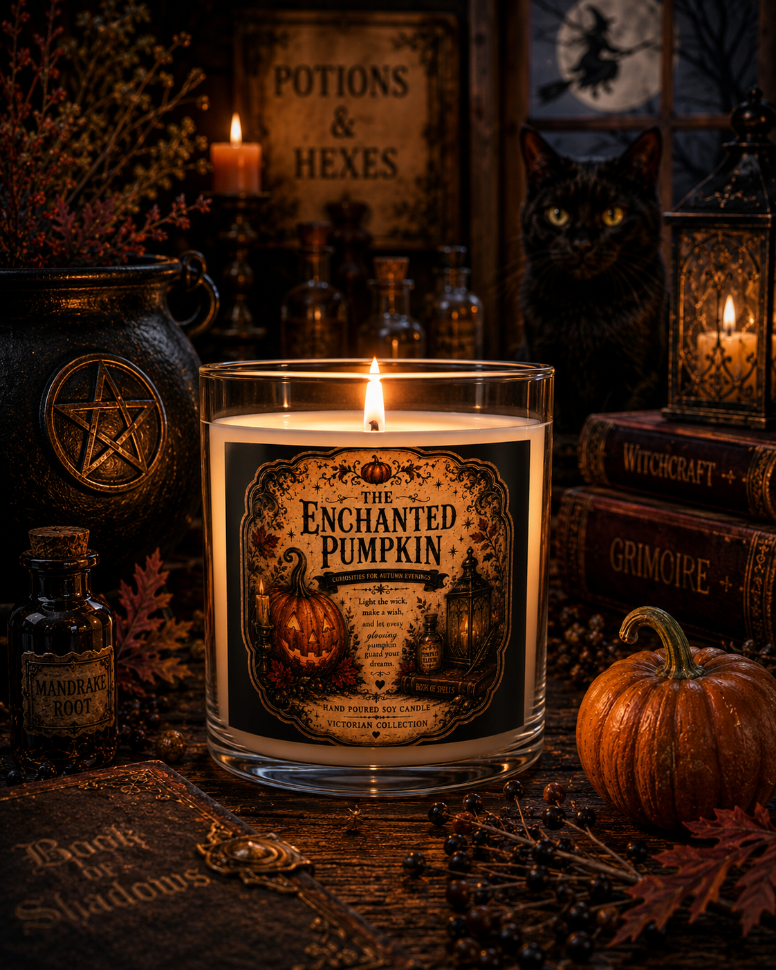 The Enchanted Pumpkin Candle | 11 oz Scented Glass Candle