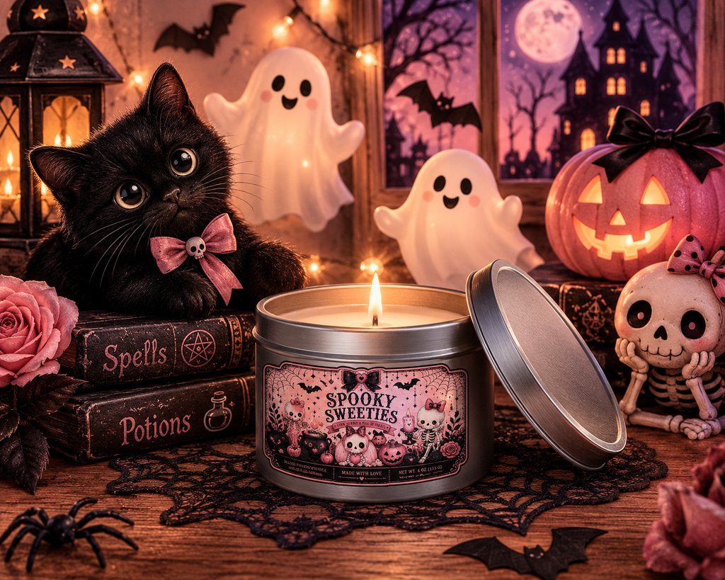 Spooky Sweeties Candle #1 | 4 oz Scented Tin Candle