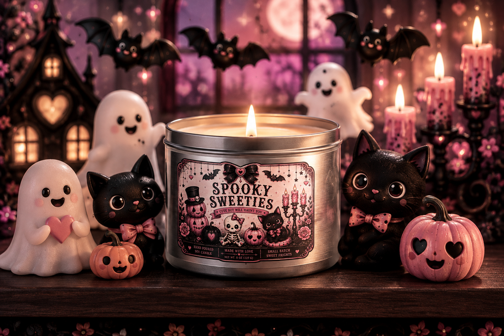 Spooky Sweeties Candle #3 | 8 oz Scented Tin Candle