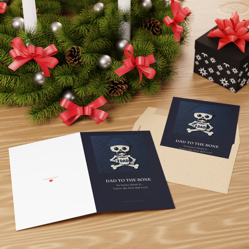 Father's Day Card — Dad to the Bone (1 pc)