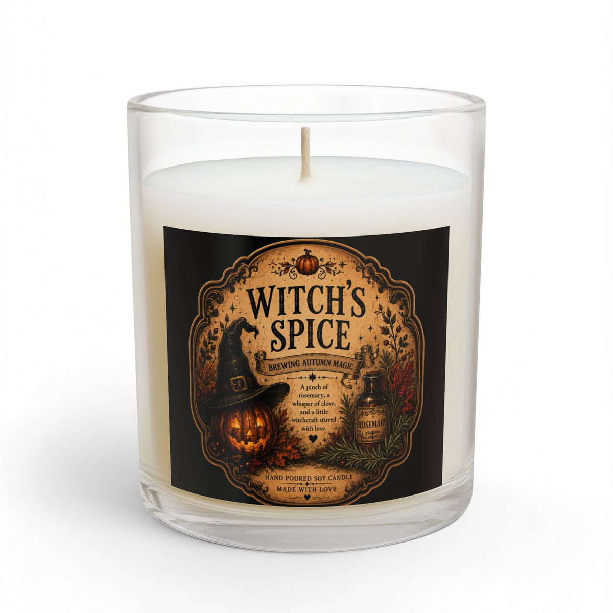 Witch's Spice Candle | 11 oz Scented Glass Candle
