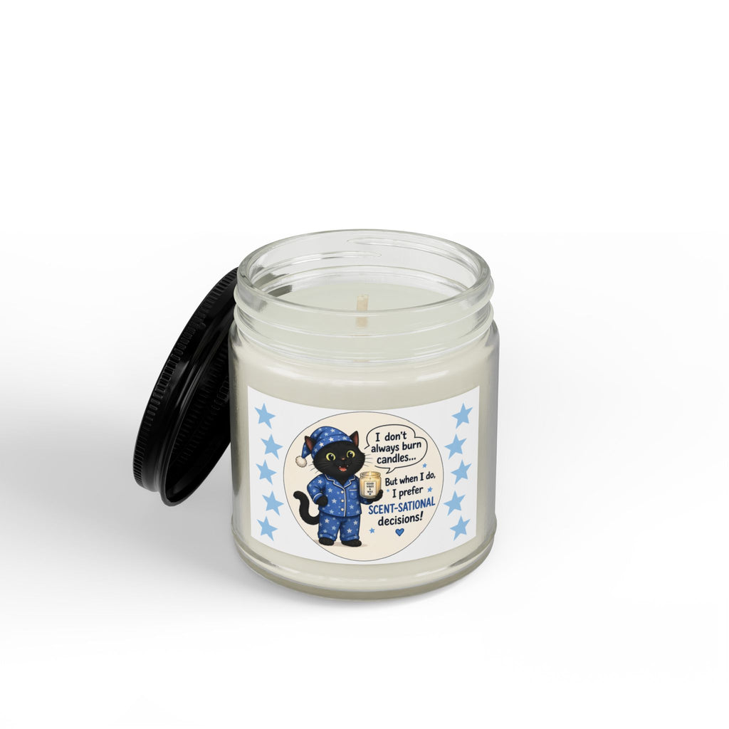 Scented Soy Candles with Black Lid, (4 and 9oz)